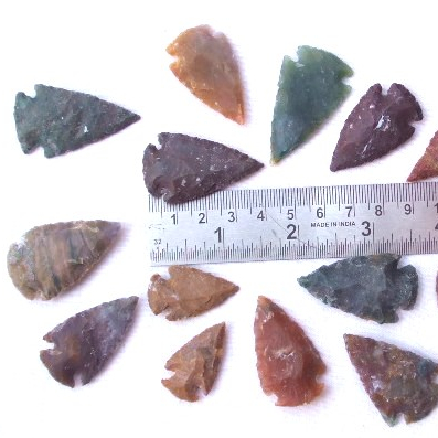 Agate Arrowheads 1.50 to 2.00 Inch Wholesale Arrowhads Bulk Agate Arrowheads