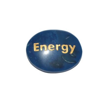Blue Onyx Oval Energy Engraved Stones | Healing customized Engraved Stones