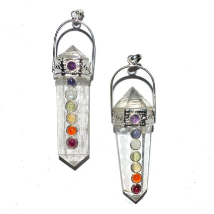 Crystal Quartz Double Point Chakra Pendants