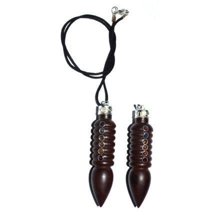 Twisted Chakra Rosewood Pendant inspirational Chakra pendant necklace jewelry