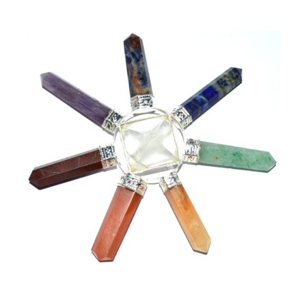 Natural Clear Quartz Point with chakra Pencil Generator